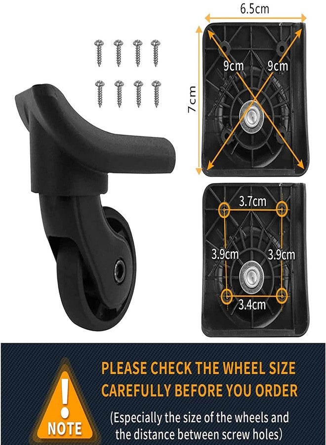 Zoofen Replacement Luggage Wheel Suitcase Repair Spinner Wheels Luggage Accessories (W149) - Image 2